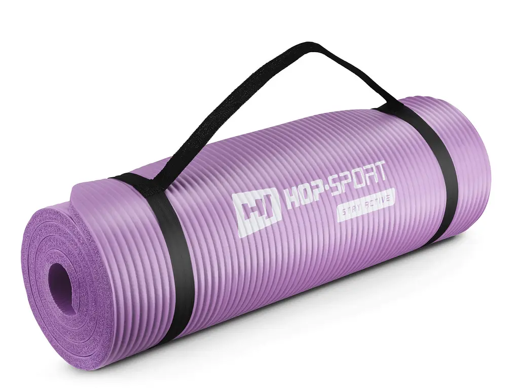 Мат для фітнесу та йоги Hop-Sport HS-N015GM 1.5см фіолетовий - фото 2