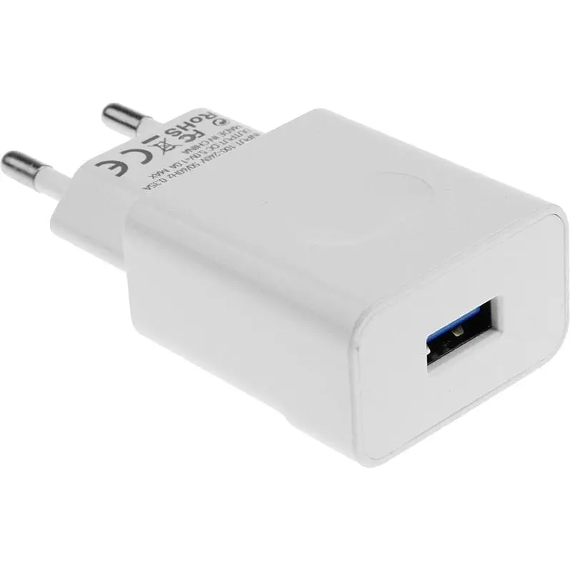 Сетевое зарядное устройство INKAX CD-36 Travel charger 1USB 1A White - фото 5