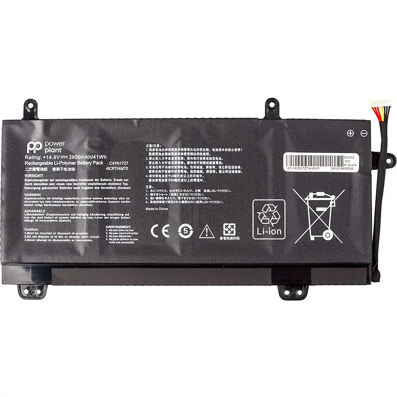 Акумулятор PowerPlant для ноутбуків ASUS ROG GU501 Series (C41N1727) 14.8V 2800mAh (NB431984) - фото 2