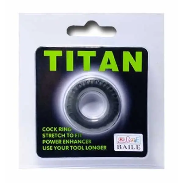 Ерекційне кільце TITAN cock ring green Baile BI-210146 16940 - фото 3