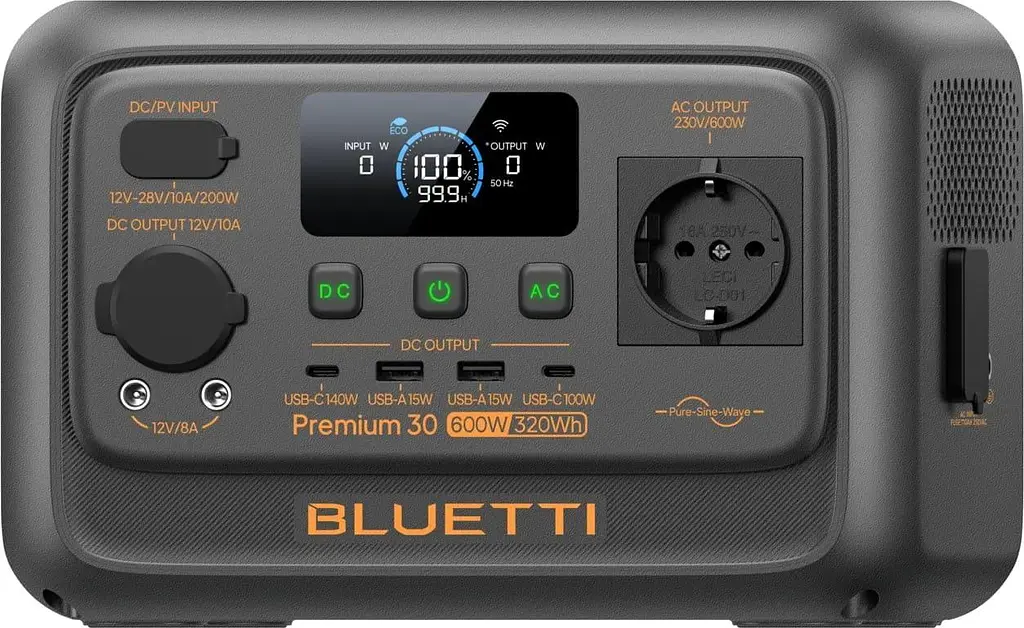Зарядна станція BLUETTI Premium 30 V2 / 600 Вт / 320 Вт/ч / LiFePO4 (PR30V2) - фото 3