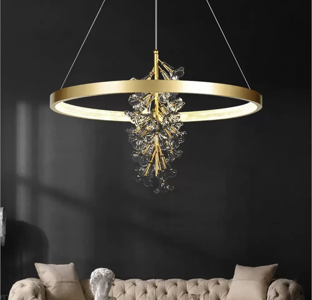 Светодиодная люстра с нежными цветами Line.F Диаметр 60см - фото 10