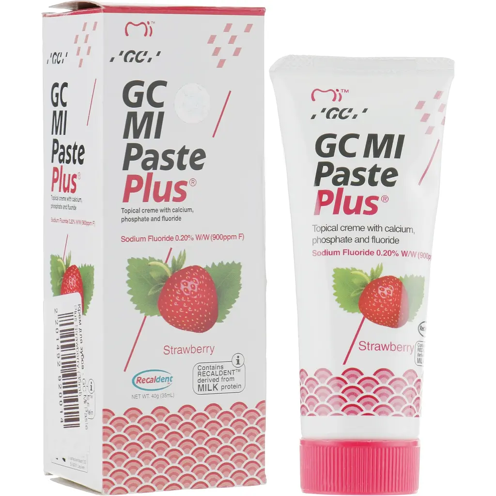 Крем для зубів GC Tooth Mousse полуниця 35 мл - фото 2