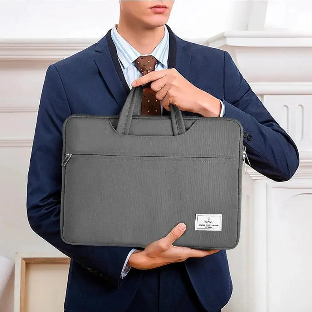 Для ноутбука Wiwu Vivid Laptop Handbag 14'' Grey - фото 10