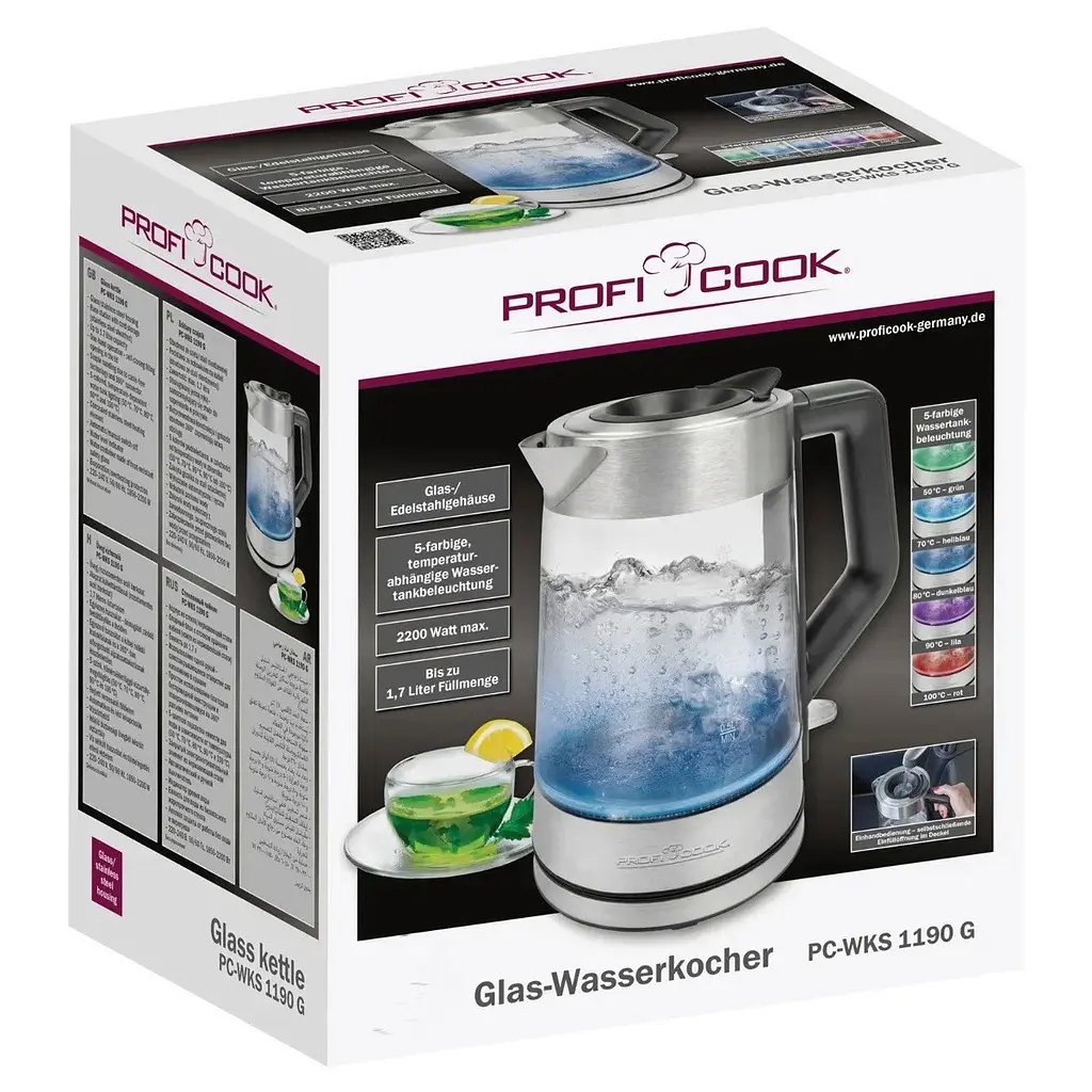 Електрочайник Profi Cook PC-WKS 1190G - фото 9