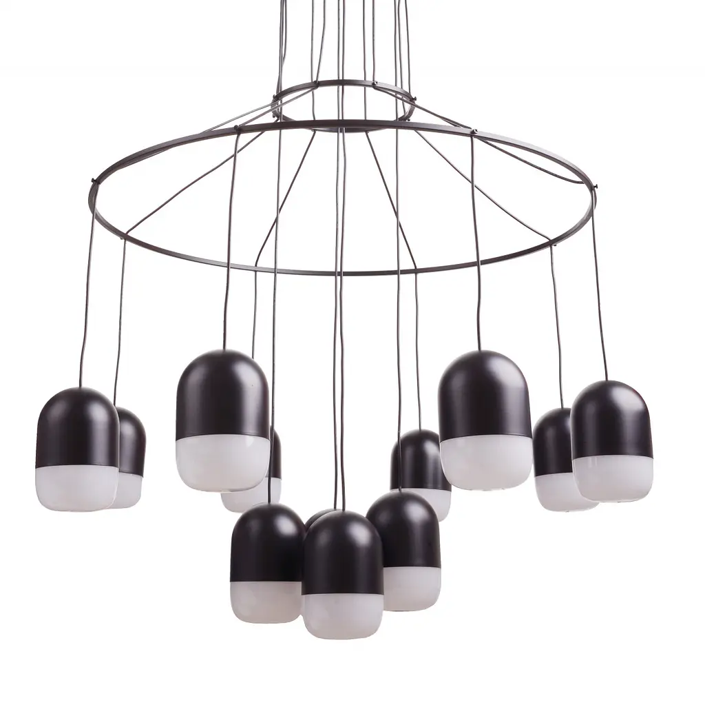 Люстра подвесная Brille в спальню LED 84W NW BK (BR-01 674S/12) - фото 2