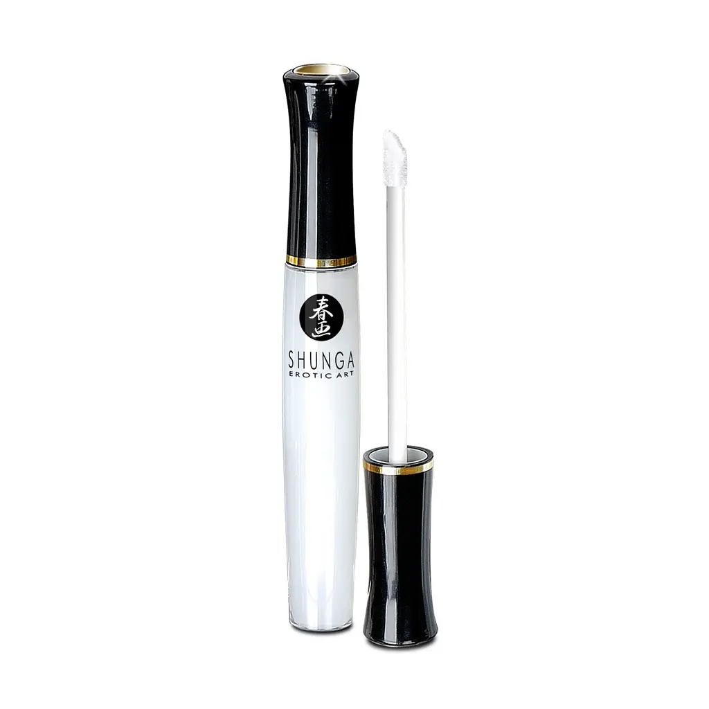 Стимулюючий блиск для губ Shunga LIPGLOSS - Sparkling Strawberry Wine (10 мл), ефект поколювання Shunga SO2554 98032 - фото 2
