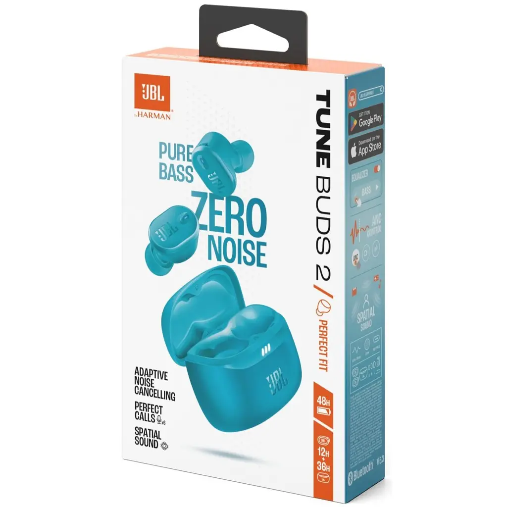 Навушники JBL Tune Buds 2 Turquoise (JBLTBUDS2TQE) - фото 11