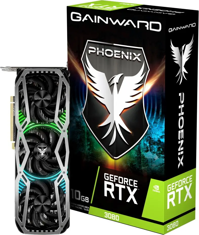 Відеокарта Gainward RTX 3080 10Gb Phoenix LHR (NED3080019IA-132AX) (GDDR6X, 320 bit, PCI-E v4.0) Б/в - фото 7