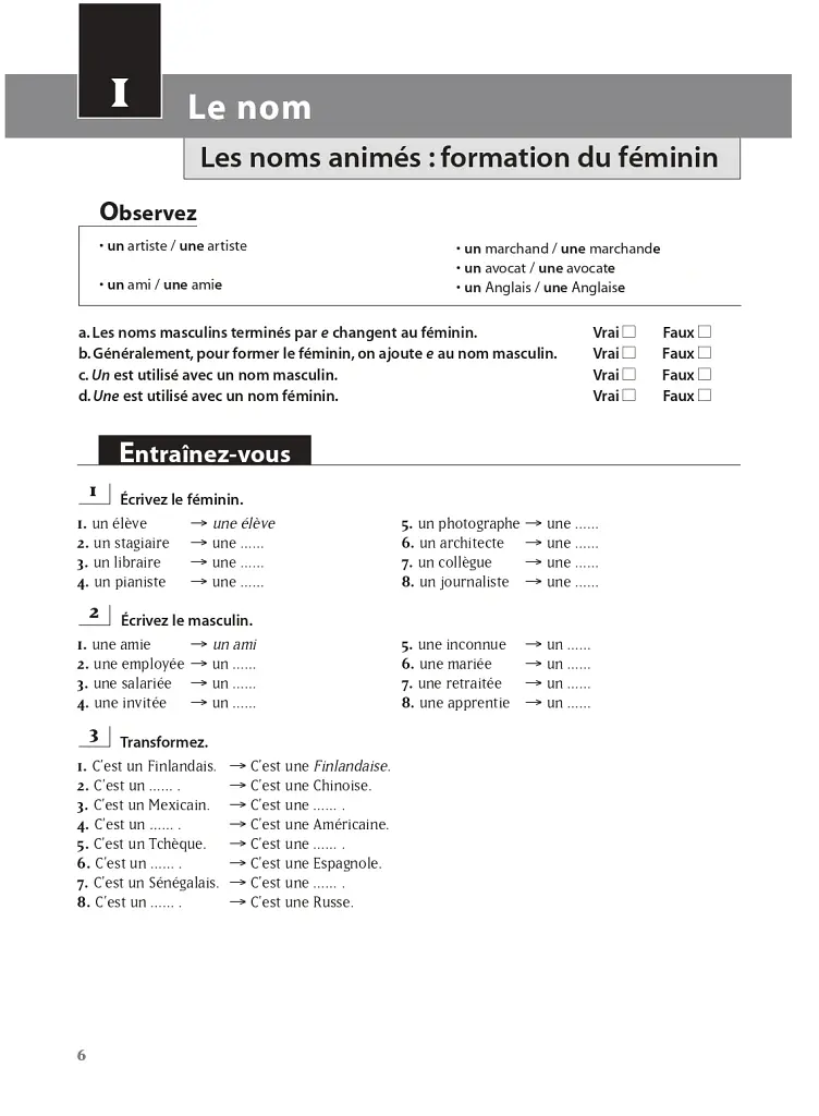 Les 500 Exercices de Grammaire. Livre + corrigés intégrés A1 - Джоель Боненфант - фото 6