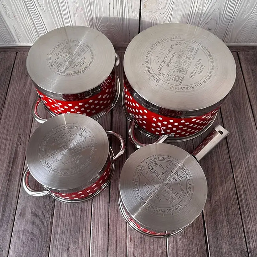 Набір каструль German Family GF-2034 XPRO з багаторівненим дном (24367-2034_1680) - фото 7