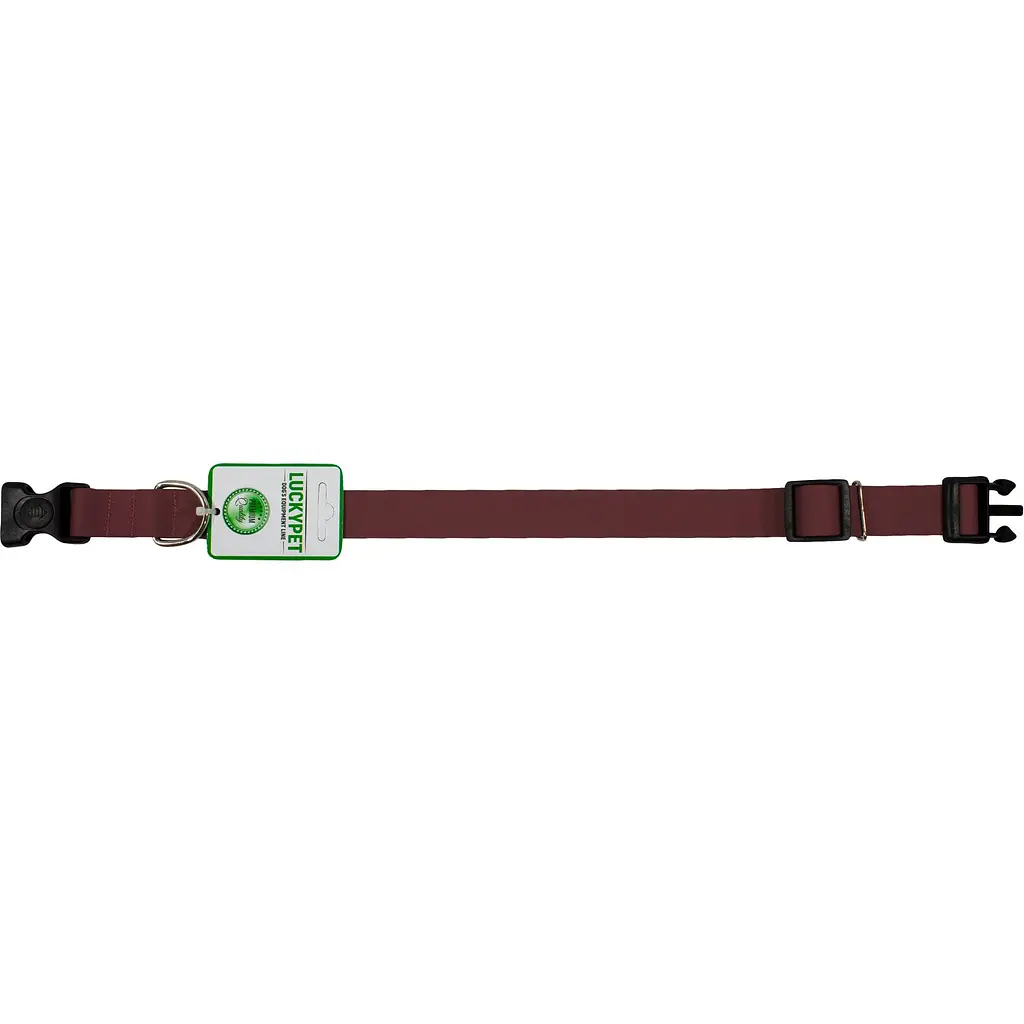 Ошейник из водонепроницаемой ленты Lucky Pet, 25-35х2,5 см, бордовый - фото 2