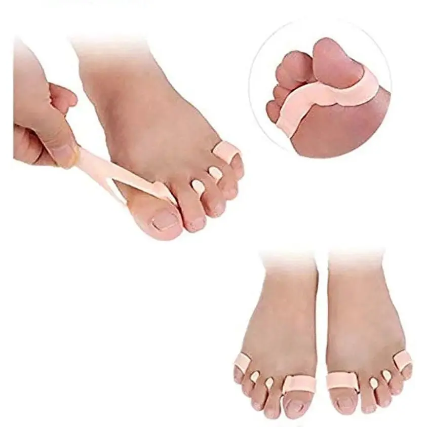 Коректор розділювач для пальців ніг силіконовий дорослий 2 шт. White (16379) - фото 2