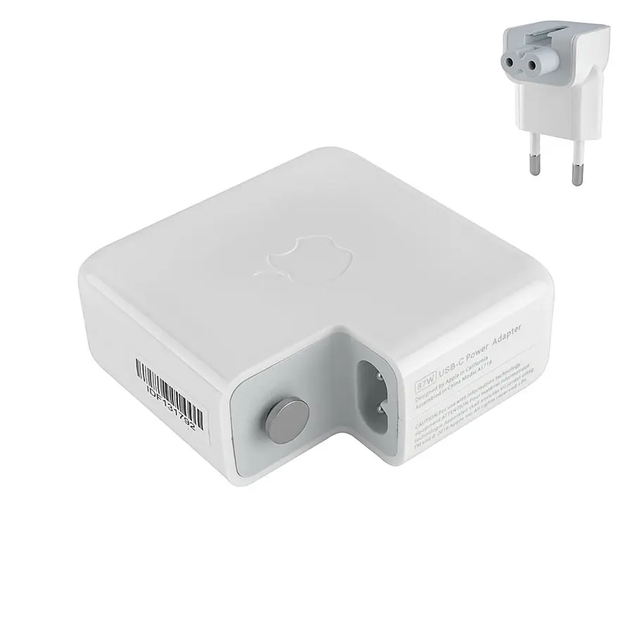 Блок живлення для ноутбука Apple USB-C 87W (20.3V/4.3A, 14.5V/2A, 9V/3A, 5.2V/2.4A), Type-C, USB3.1, White (з кабелем!) (A1718, A1706, A1708) - фото 3