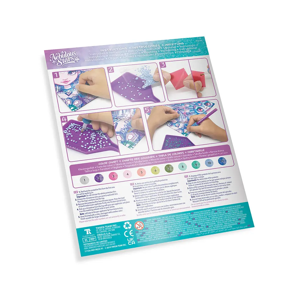 Набір для творчості з алмазною мозаїкою Морозне сяйво Nebulous Stars 11126 з аплікатором-ручкою - фото 3