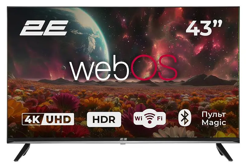 Телевізор 43" LED 4K 60Hz Smart WebOS Black 2E teh0018402 - фото 2