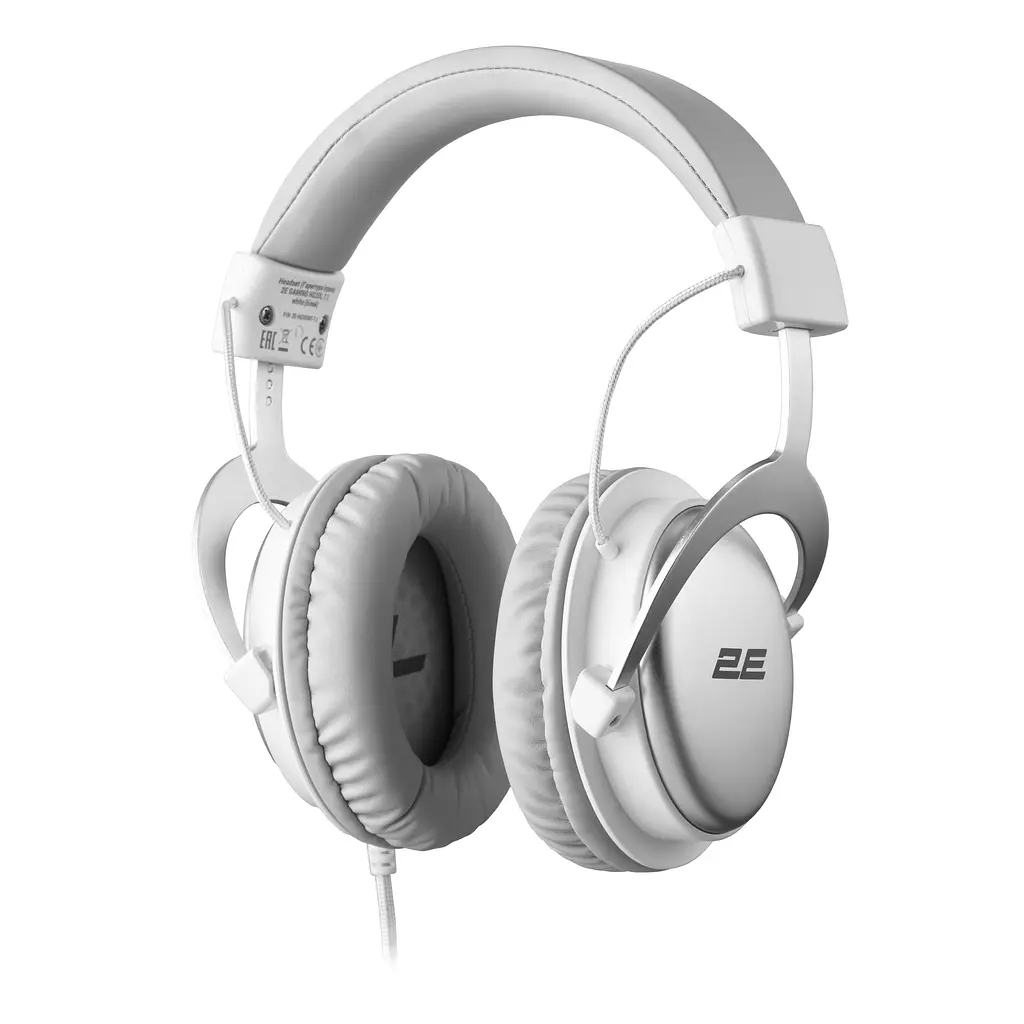 Навушники ігрові з мікрофоном 2E GAMING HG355 White 7.1, mini-jack/dual 3.5 мм/USB-A, 1.5/1.5/0.2м - фото 2