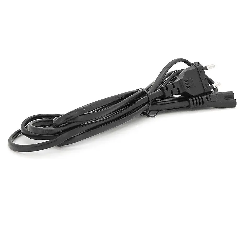 Кабель живлення Voltronic 2PIN Powercord IEC-C7 CEE 7/16 Black 1.5m - фото 2