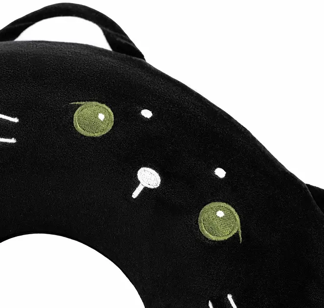 Подушка для шиї Ardesto Travel Black Cat 30х30 см чорна (ART3033NEP) - фото 4