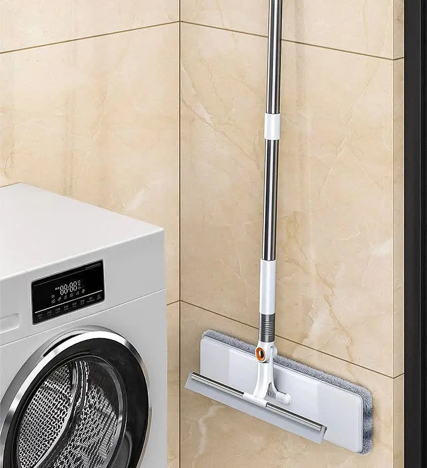 Швабра для миття вікон телескопічна Joybos зі скребком зі змінними насадками з мікрофібри - фото 7