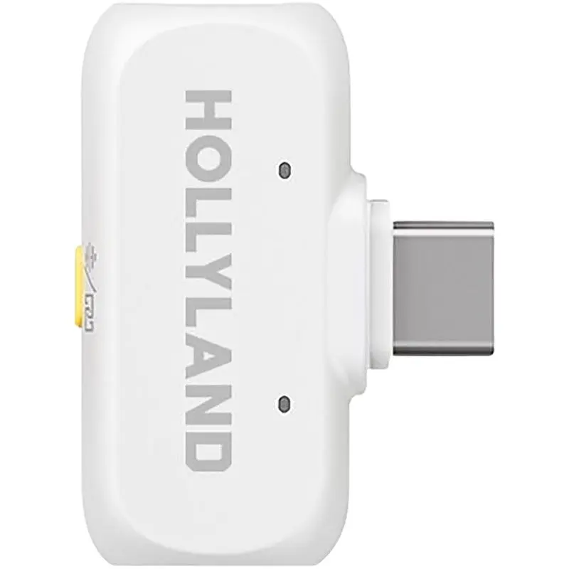 Мікрофонна радіосистема Hollyland LARK A1 Combo 2TX + RX/Lightning + RX/USB-C Ivory White [164070] - фото 5