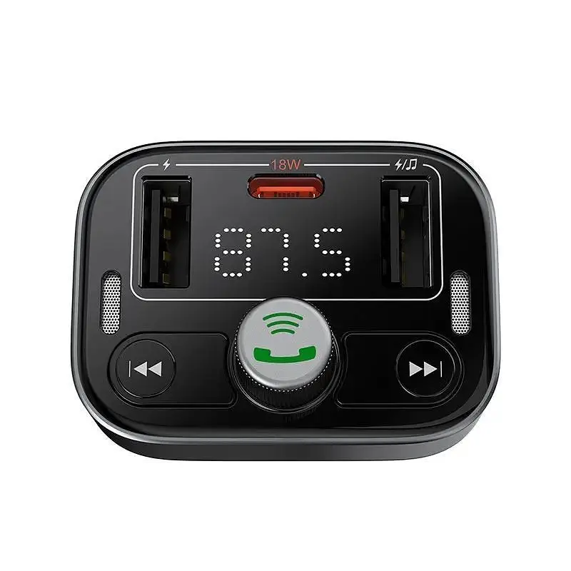 АЗП з FM-модулятором Baseus S-09 Pro Series Car FM Transmitter Cluster Black - фото 6
