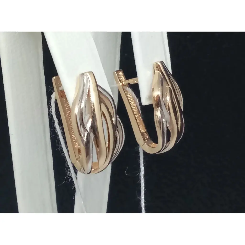 Золотые серьги Столичная Ювелирная Фабрика. 106056 - фото 2