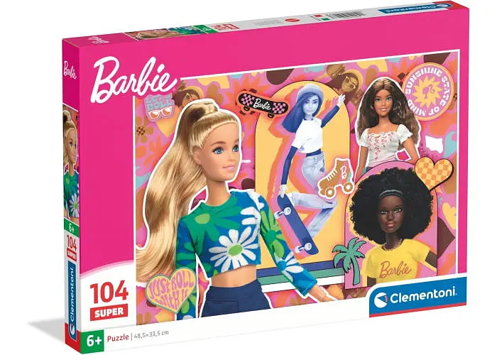 Пазл Clementoni Super: Барбі та подруги, Барбі (Super - Barbie Puzzle - 104 pcs.), 104 ел. (25007)