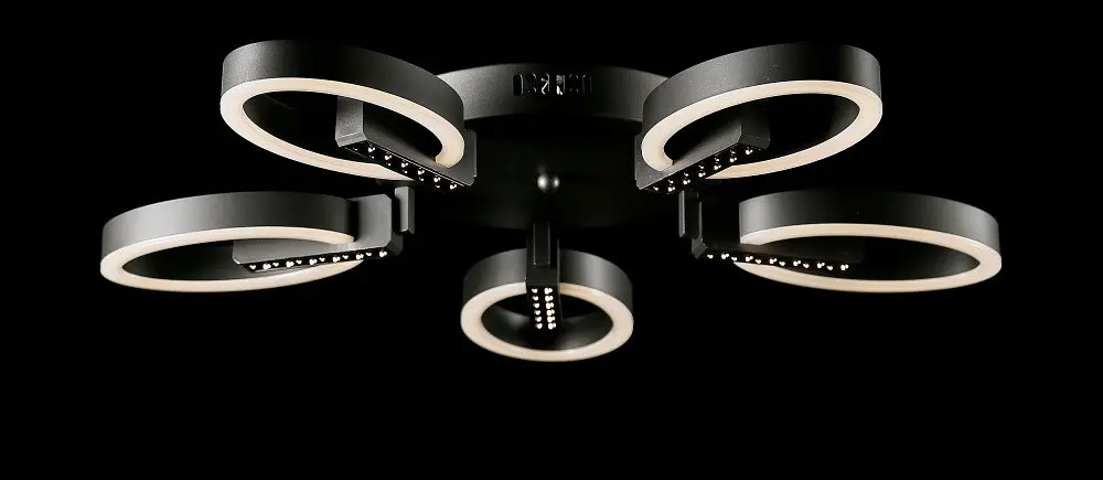 Світлодіодна люстра Splendid Ray L77046/5 LED (grey), сірий, білий, 50 Вт, від 13-20 м² - фото 2