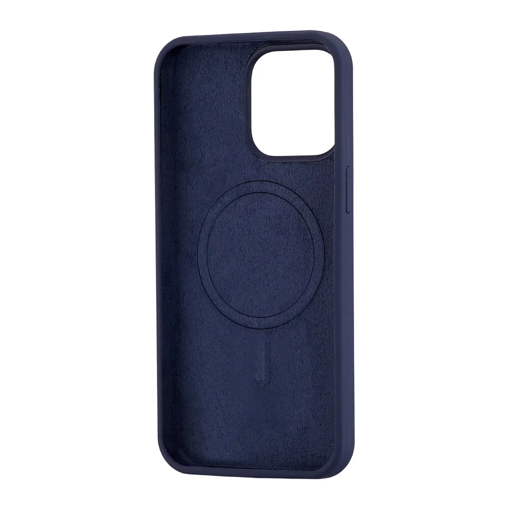 Чохол Silicone Case Full Cover with MagSafe iPhone 15 Pro Max Blue - фото 2