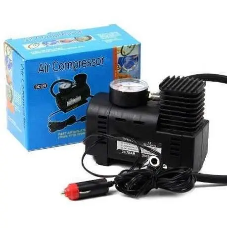 Автомобільний насос - компресор Air compressor DC-12V ∙ Портативний міні-насос в авто - фото 2