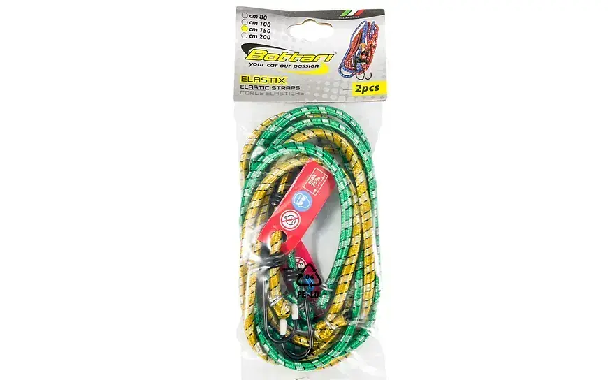 Ремінці для закріплення багажу Poputchik Elastic Strap 2 шт. x 150 см 8 мм - фото 6