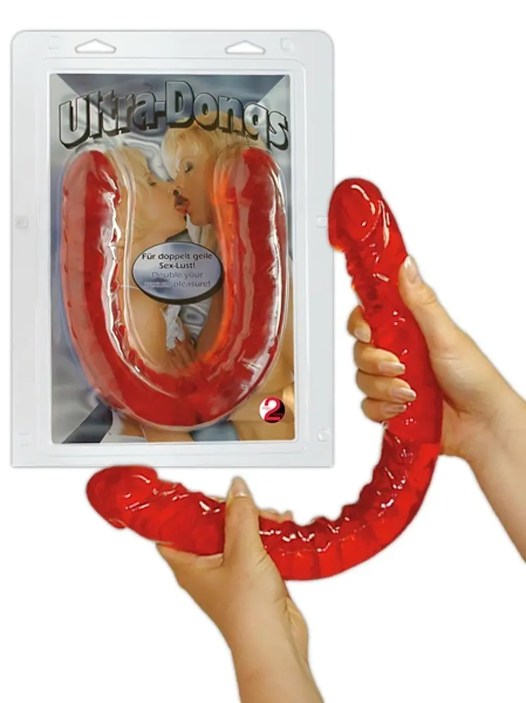 Двухсторонний фаллоимитатор You2Toys Ultra-Dong 43 см красный - фото 3