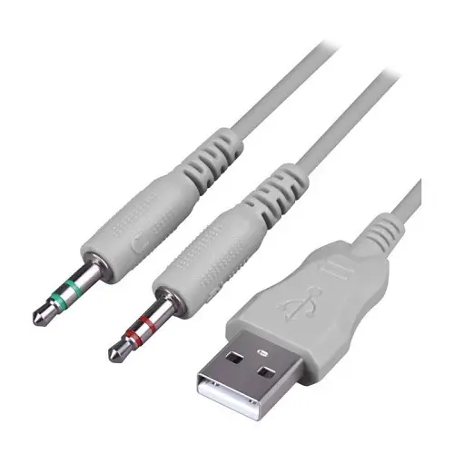 Навушники Eclipse, White/Grey, USB, мікрофон Defender teh0028004 - фото 7