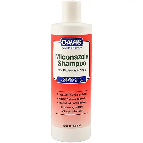 Шампунь Davis MICONAZOLE Девіс для собак і котів із захворюваннями шкіри (нітрат міконазолу 2%), 355 мл (MS12)