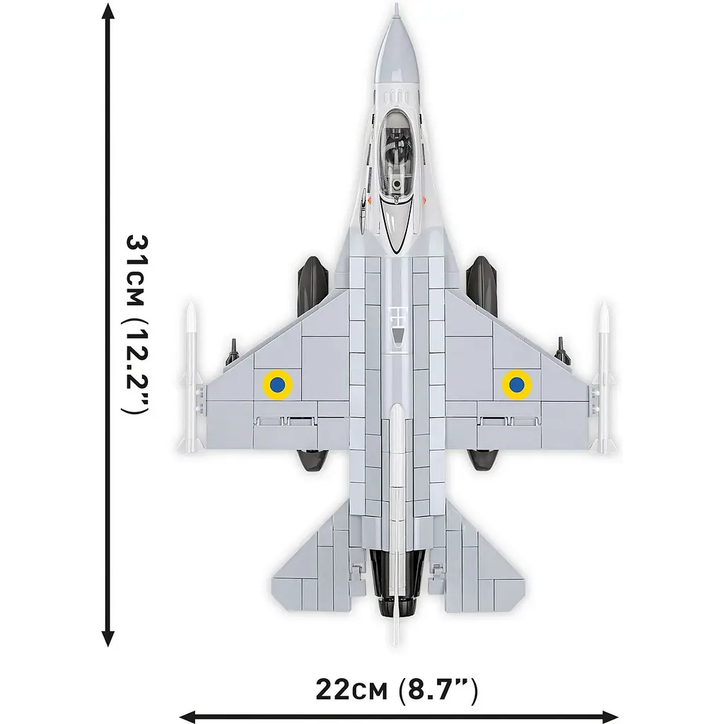 Конструктор Cobi Літак F-16C Fighting Falcon UA 500 деталей (COBI-5893) - фото 6