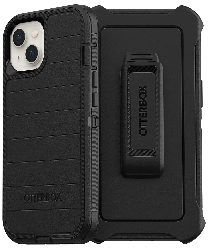 Чохол протиударний з кліпсою OtterBox Defender Pro 77-85473 для iPhone 13 (6.1") Black