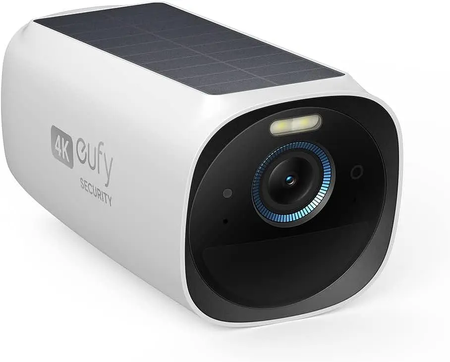 Камера eufyCam3 4K з сонячною панеллю, AI розпізнавання облич, WiFi