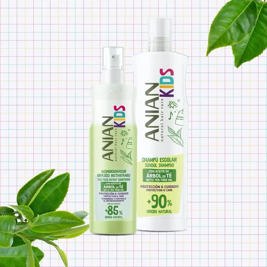 Дитячий шампунь Anian Kids School Shampoo з олією чайного дерева 400 мл - фото 5