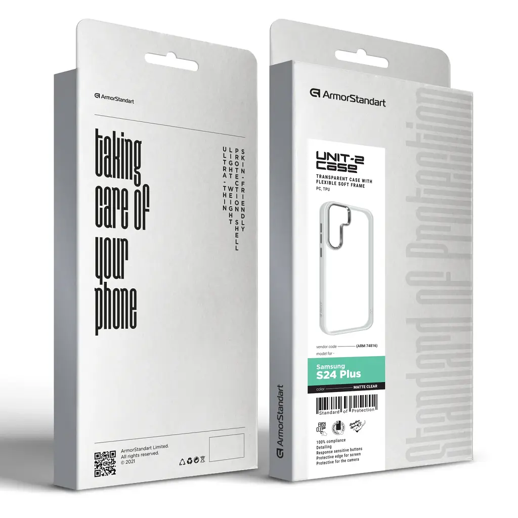 Чохол ArmorStandart UNIT2 для Samsung S24 Plus Matte Clear - фото 4