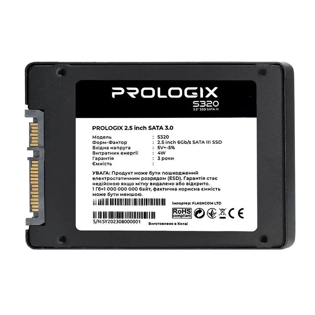 Накопичувач SSD ProLogix Sata 2.5 120GB S320 TLC (PRO120GS320) - фото 3