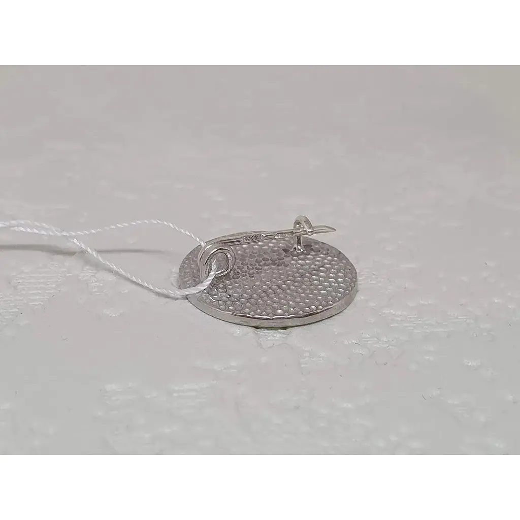 Серебряный значок Ирий Трезубец с эмалью. 9511 - фото 2