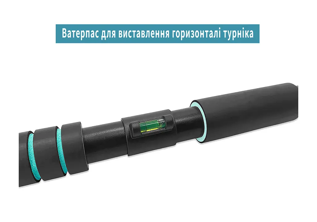 Розсувний розпірний турнік EasyFit BlueGymBar 95-120 см (EF-1634-2) - фото 7