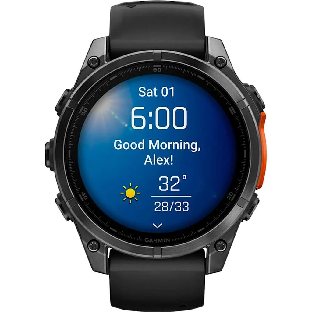 Смарт-годинник Garmin Fenix 8 AMOLED 47mm Slate Gray with Black Silicone Band (010-02904-00) [115044] - фото 2