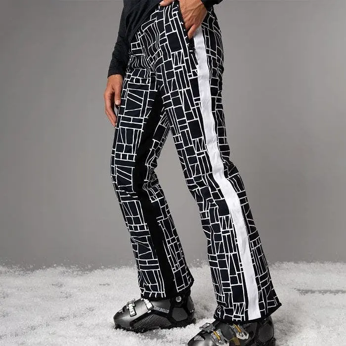 Штаны CMP Womens' Clima Protect Stretch Ski Trousers with Geometric Print White/Black XXS (1097-31W0046-15ZH 34) - фото 6
