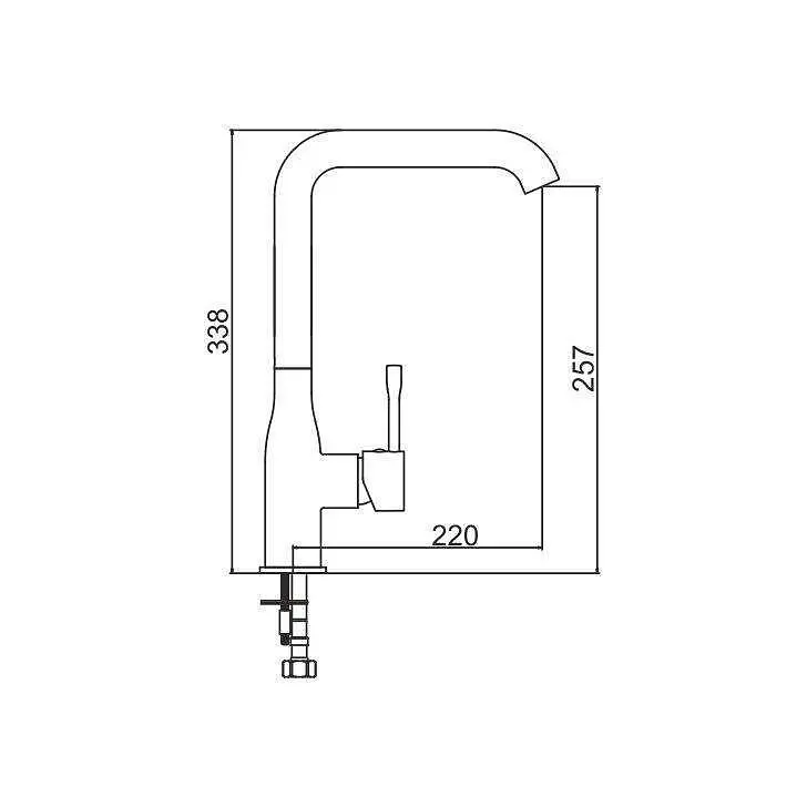 Змішувач для кухонного миття Interline Loft old white - фото 7