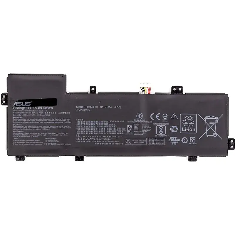 Акумулятор PowerPlant для ноутбуків ASUS Zenbook UX510 (B31N1534) 11.4V 4240mAh (NB431571) - фото 2