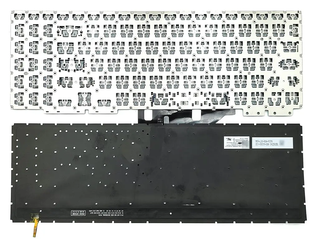 Клавіатура для ASUS ZenBook UX562FA, UX562FAC, UX562FD, UX562FDX (RU Silver без рамки з підсвічуванням). Оригінал - фото 2
