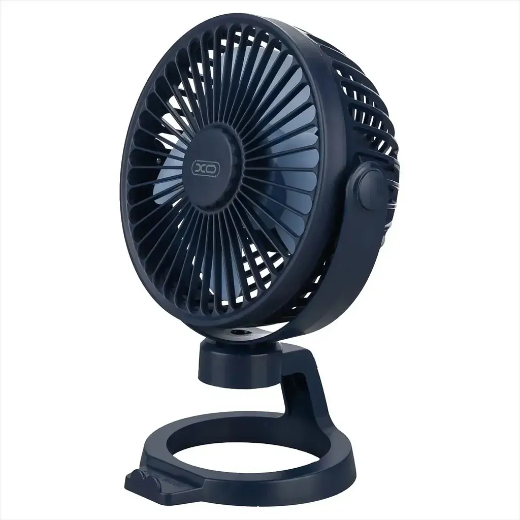 Вентилятор XO MF78 4-inch desktop/bracket adjustable angle fan на аккумуляторе 1200 мА·ч голубой - фото 3