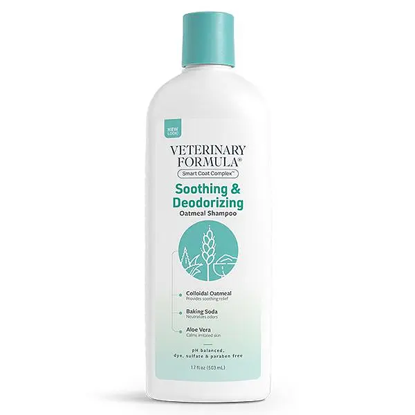 Шампунь для собак та котів Veterinary Formula SCC Soothing&Deodorizing Oatmeal Ветеринарна формула заспокійливий і дезодорувальний 503 мл (01844)